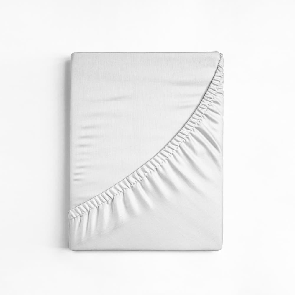 White Cotton Fitted Sheet