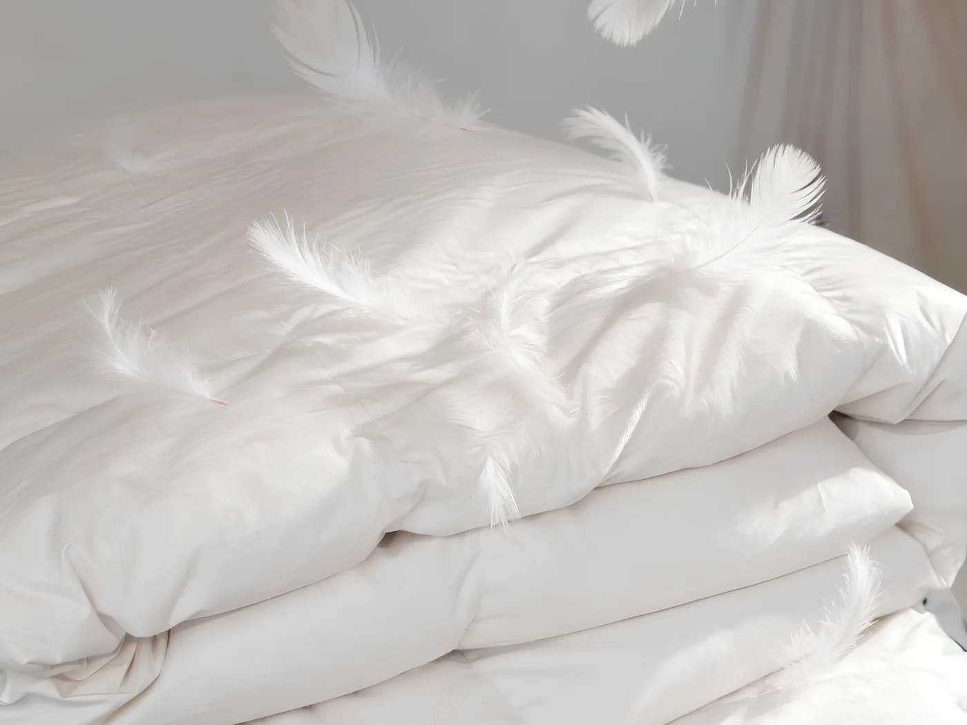 White duvet inners for hotel and hospitality use